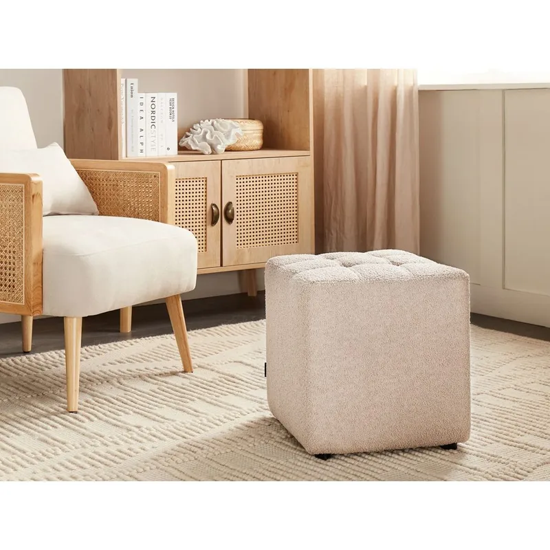 Puff Kansas - Beige - Möbler - Stolar & fåtöljer - Pall & puff - Sittpuff