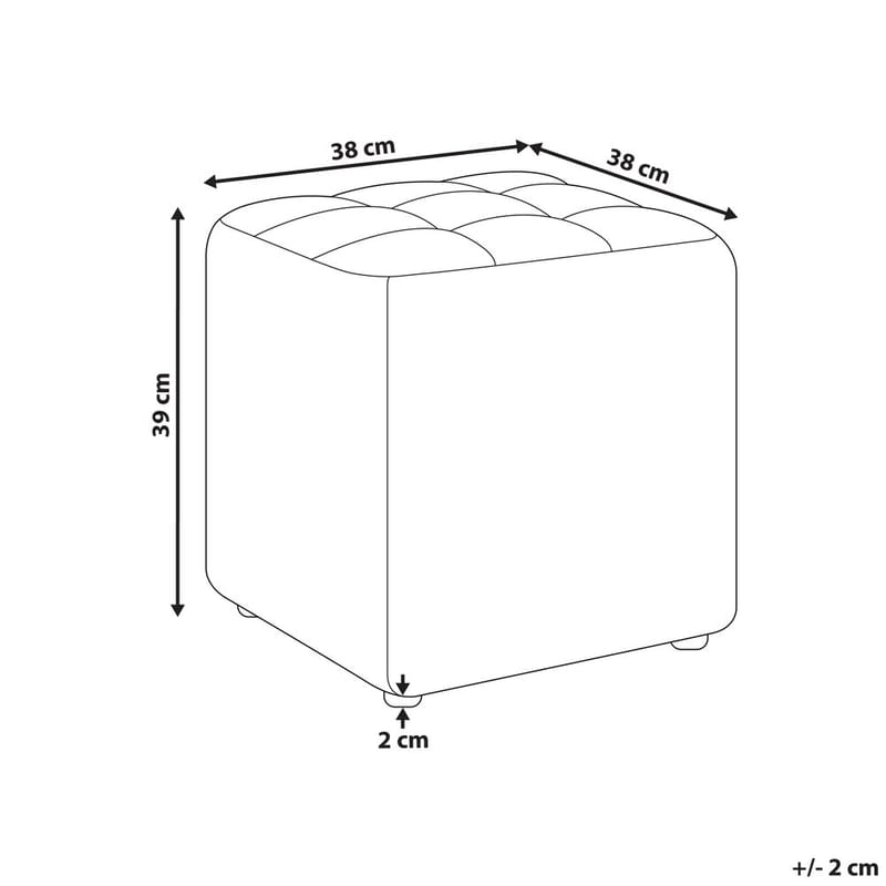 Puff Kansas - Beige - Möbler - Stolar & fåtöljer - Pall & puff - Sittpuff