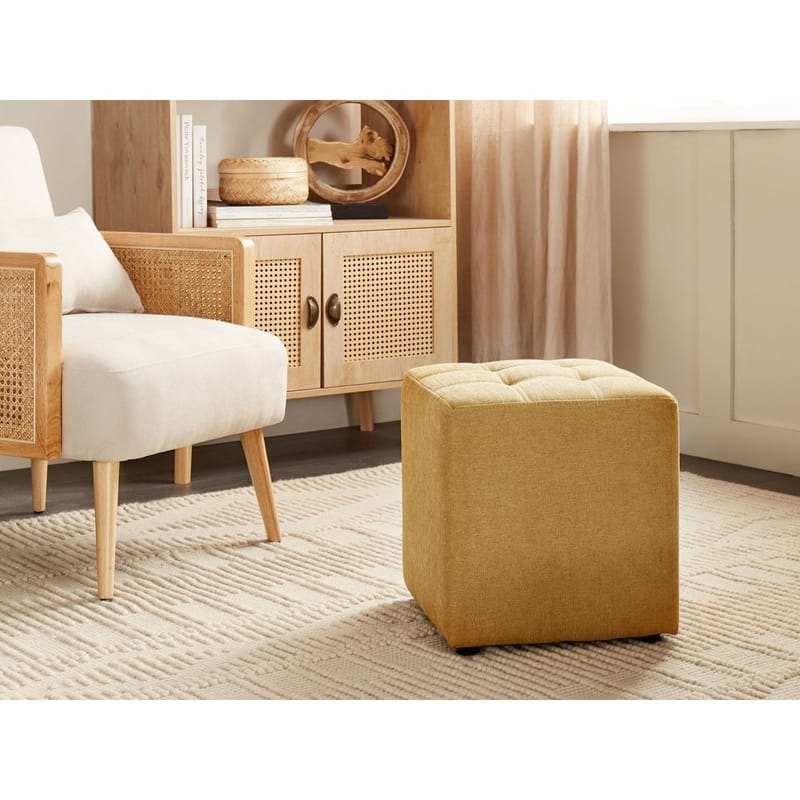 Puff Kansas - Gul - Möbler - Stolar & fåtöljer - Pall & puff - Sittpuff