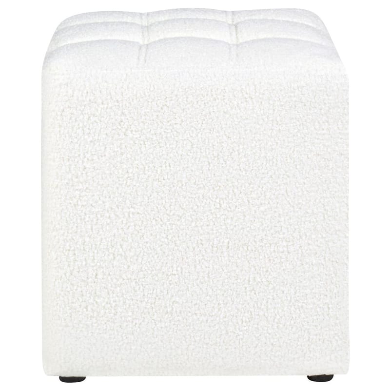 Puff Kansas - Vit - Möbler - Stolar & fåtöljer - Pall & puff - Sittpuff