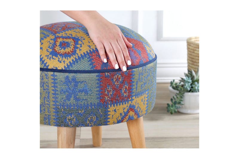 Puff Keliorbury Blå - Blå - Möbler - Stolar & fåtöljer - Pall & puff - Sittpuff