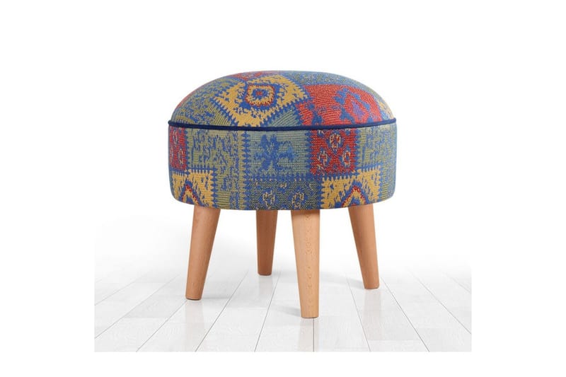 Puff Keliorbury Blå - Blå - Möbler - Stolar & fåtöljer - Pall & puff - Sittpuff