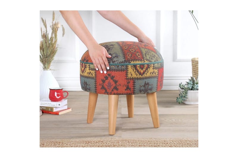 Puff Keliorbury Grön - Grön - Möbler - Stolar & fåtöljer - Pall & puff - Sittpuff