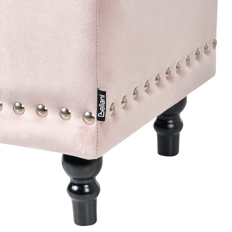 Puff Loretto - Rosa, Svart - Möbler - Stolar & fåtöljer - Pall & puff - Sittpuff