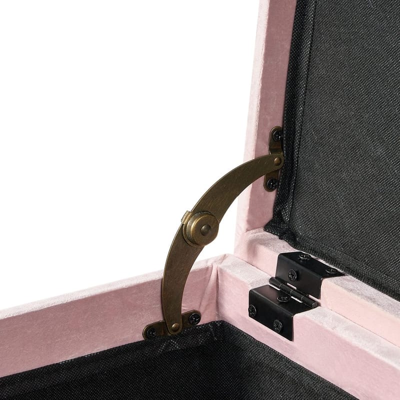 Puff Loretto - Rosa, Svart - Möbler - Stolar & fåtöljer - Pall & puff - Sittpuff