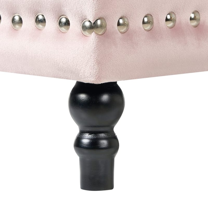 Puff Loretto - Rosa, Svart - Möbler - Stolar & fåtöljer - Pall & puff - Sittpuff