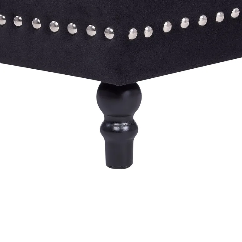 Puff Loretto - Svart - Möbler - Stolar & fåtöljer - Pall & puff - Sittpuff