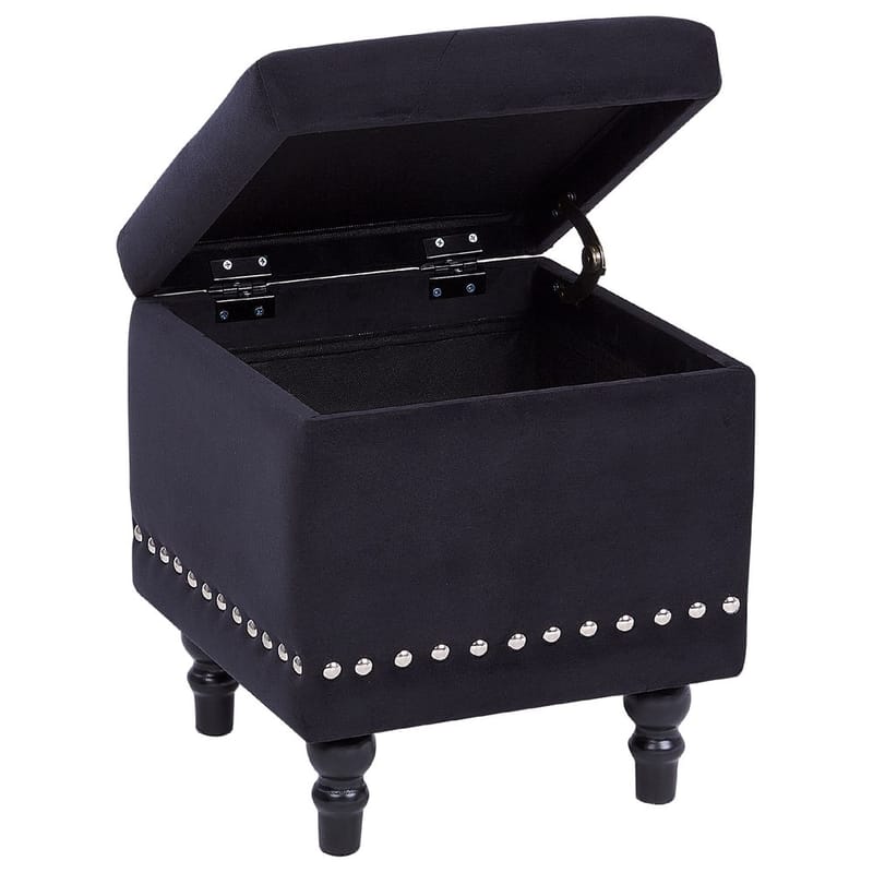 Puff Loretto - Svart - Möbler - Stolar & fåtöljer - Pall & puff - Sittpuff