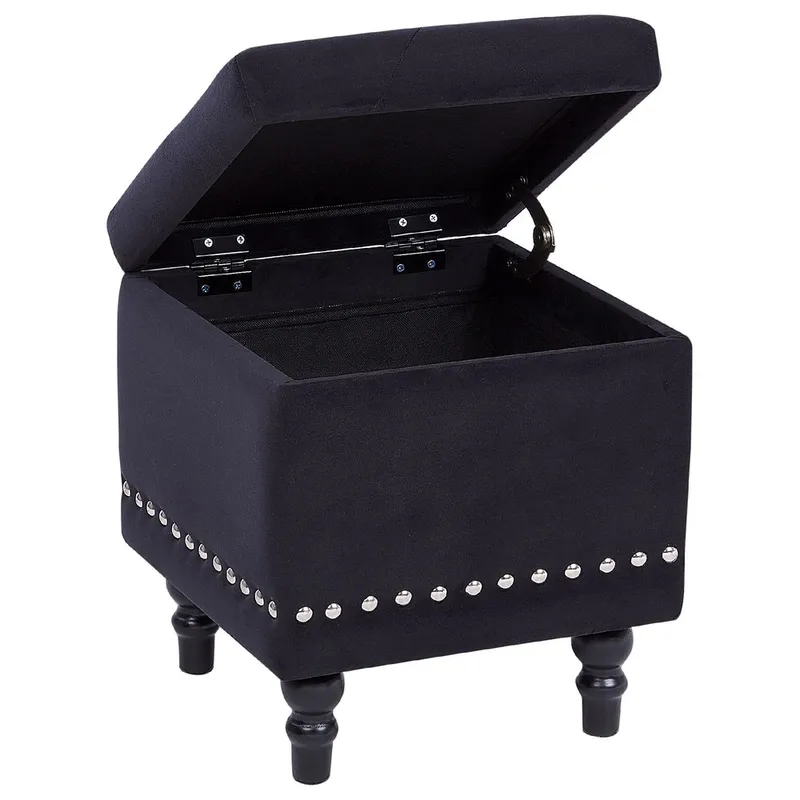 Puff Loretto - Svart - Möbler - Stolar & fåtöljer - Pall & puff - Sittpuff