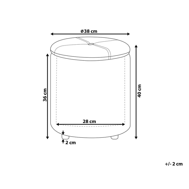 Puff Maryland - Beige - Möbler - Stolar & fåtöljer - Pall & puff - Sittpuff