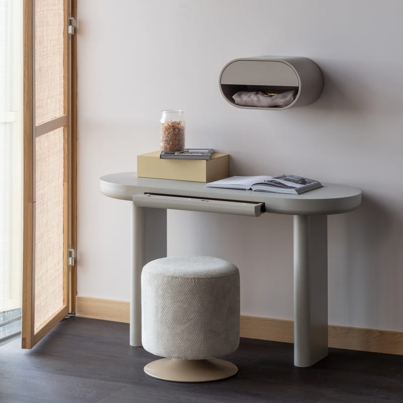 Puff med snurrfot Islen 39 cm Rund - Beige - Möbler - Stolar & fåtöljer - Pall & puff - Sittpuff