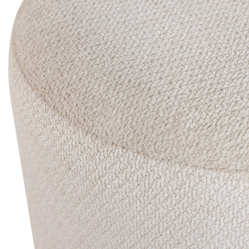 Puff med snurrfot Islen 39 cm Rund - Beige - Möbler - Stolar & fåtöljer - Pall & puff - Sittpuff