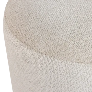 Puff med snurrfot Islen 39 cm Rund - Beige - Möbler - Stolar & fåtöljer - Pall & puff - Sittpuff