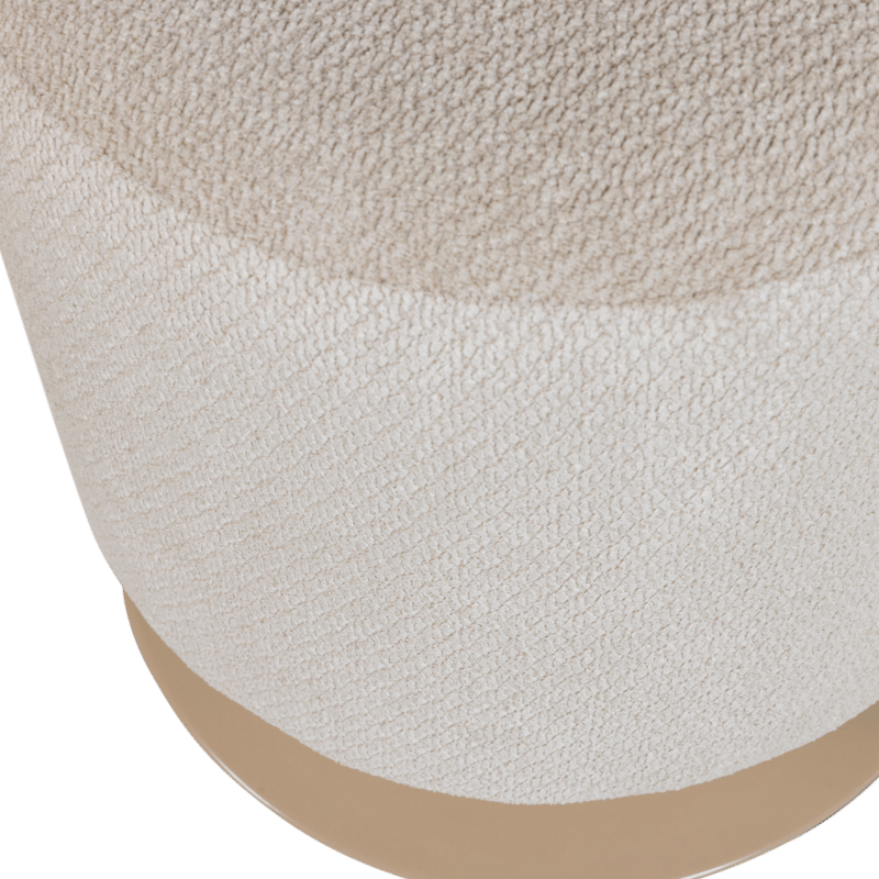 Puff med snurrfot Islen 39 cm Rund - Beige - Möbler - Stolar & fåtöljer - Pall & puff - Sittpuff