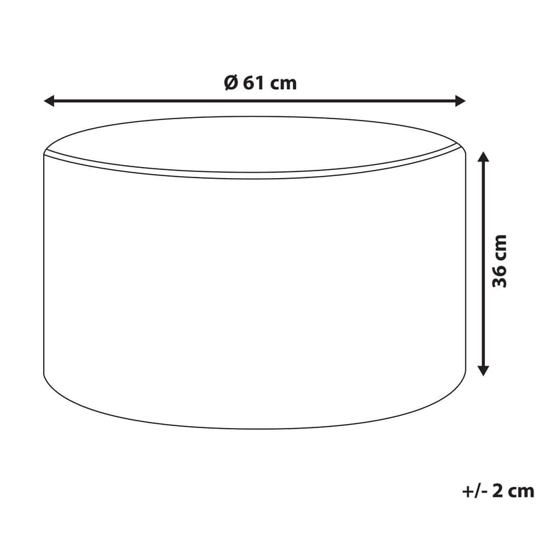 Puff Millen - Beige - Möbler - Stolar & fåtöljer - Pall & puff - Sittpuff