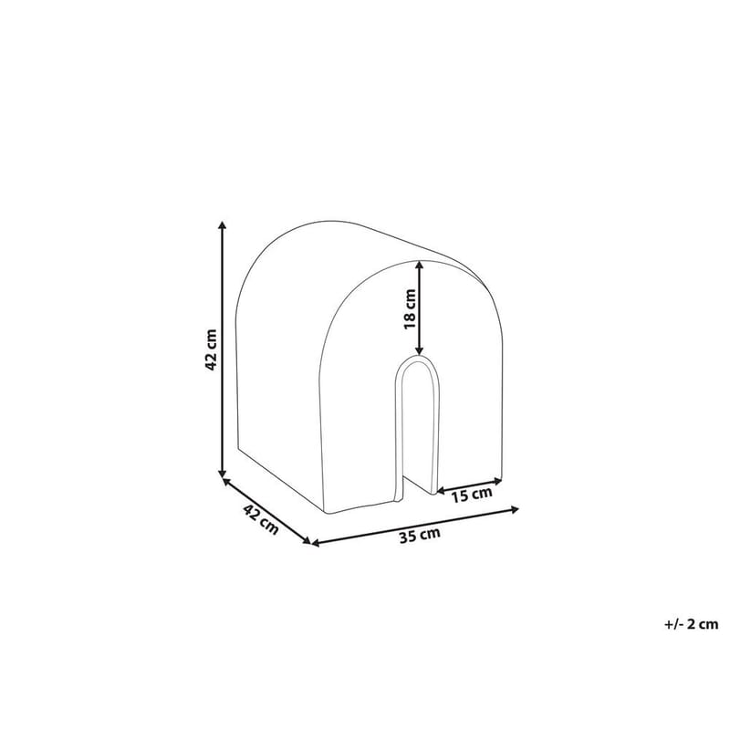 Puff Modoc - Beige - Möbler - Stolar & fåtöljer - Pall & puff - Sittpuff