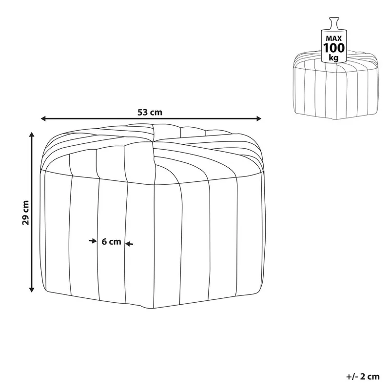 Puff Murietta - Vit - Möbler - Stolar & fåtöljer - Pall & puff - Sittpuff