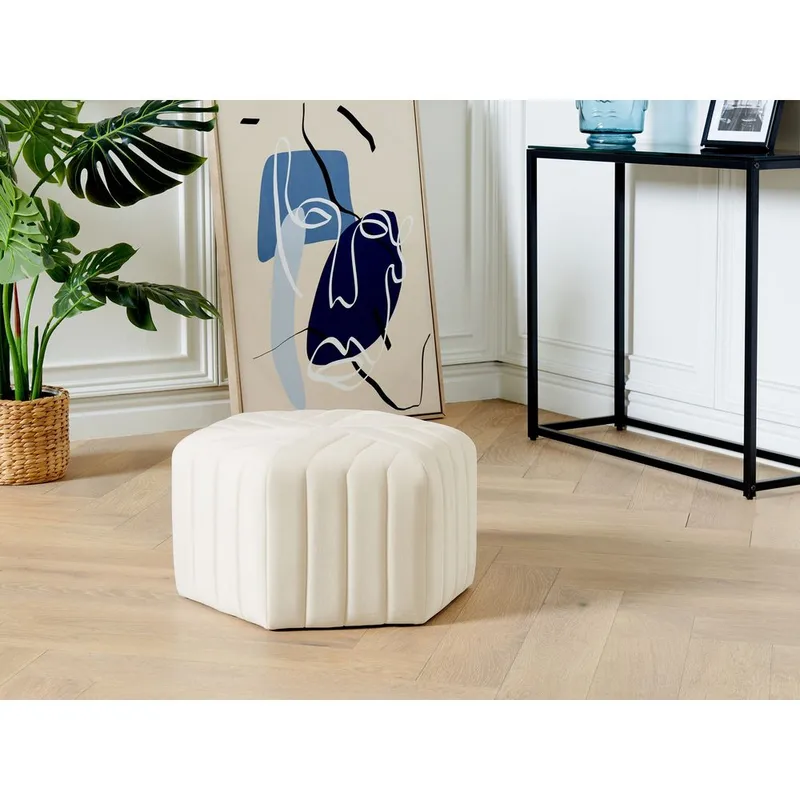 Puff Murietta - Vit - Möbler - Stolar & fåtöljer - Pall & puff - Sittpuff