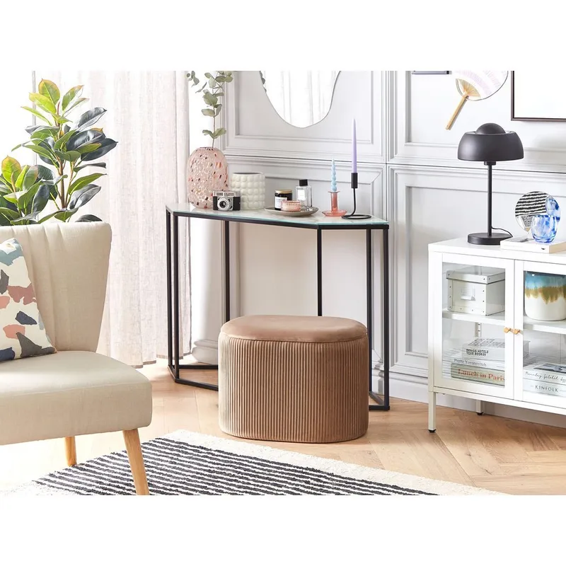 Puff Richland - Beige - Möbler - Stolar & fåtöljer - Pall & puff - Sittpuff