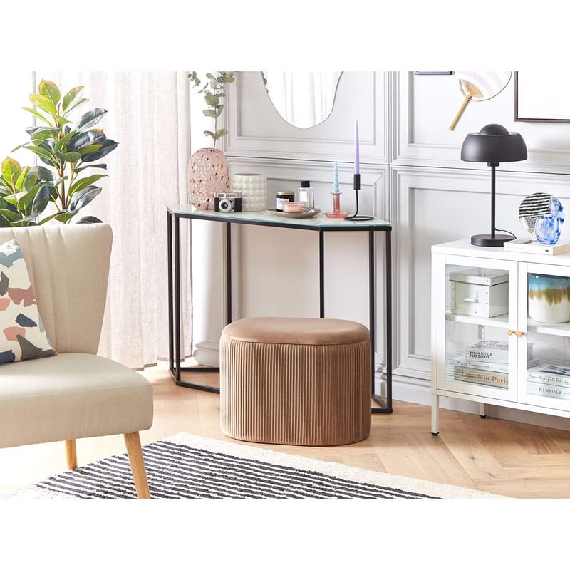 Puff Richland - Beige - Möbler - Stolar & fåtöljer - Pall & puff - Sittpuff