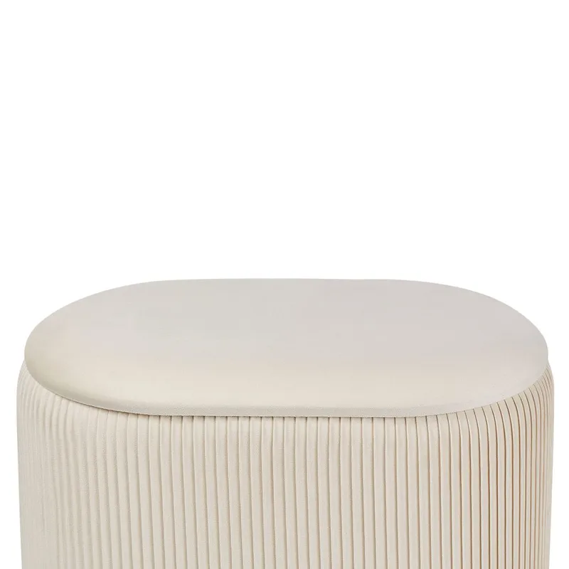 Puff Richland - Ljusbeige - Möbler - Stolar & fåtöljer - Pall & puff - Sittpuff