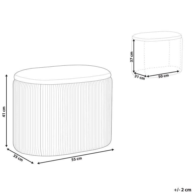 Puff Richland - Rosa - Möbler - Stolar & fåtöljer - Pall & puff - Sittpuff