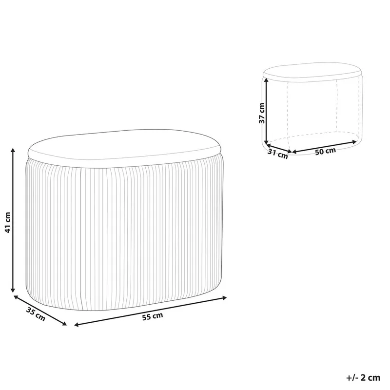 Puff Richland - Rosa - Möbler - Stolar & fåtöljer - Pall & puff - Sittpuff