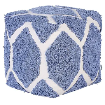 Puff Rojhan - Beige, blå - Möbler - Stolar & fåtöljer - Pall & puff - Sittpuff