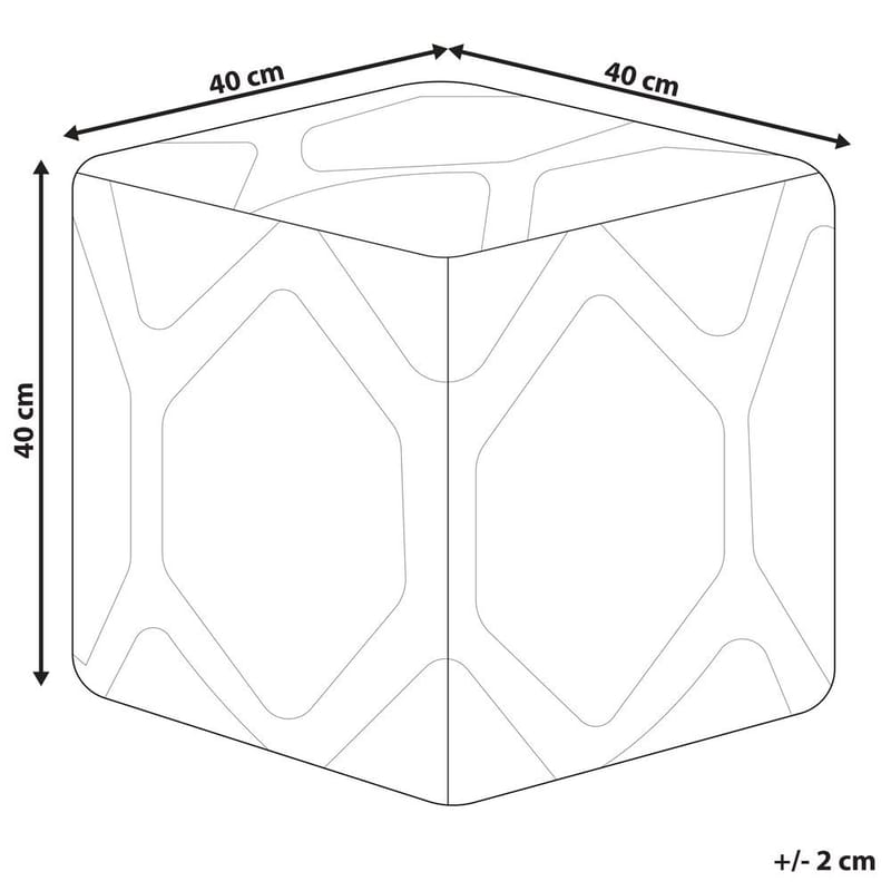 Puff Rojhan - Beige, blå - Möbler - Stolar & fåtöljer - Pall & puff - Sittpuff