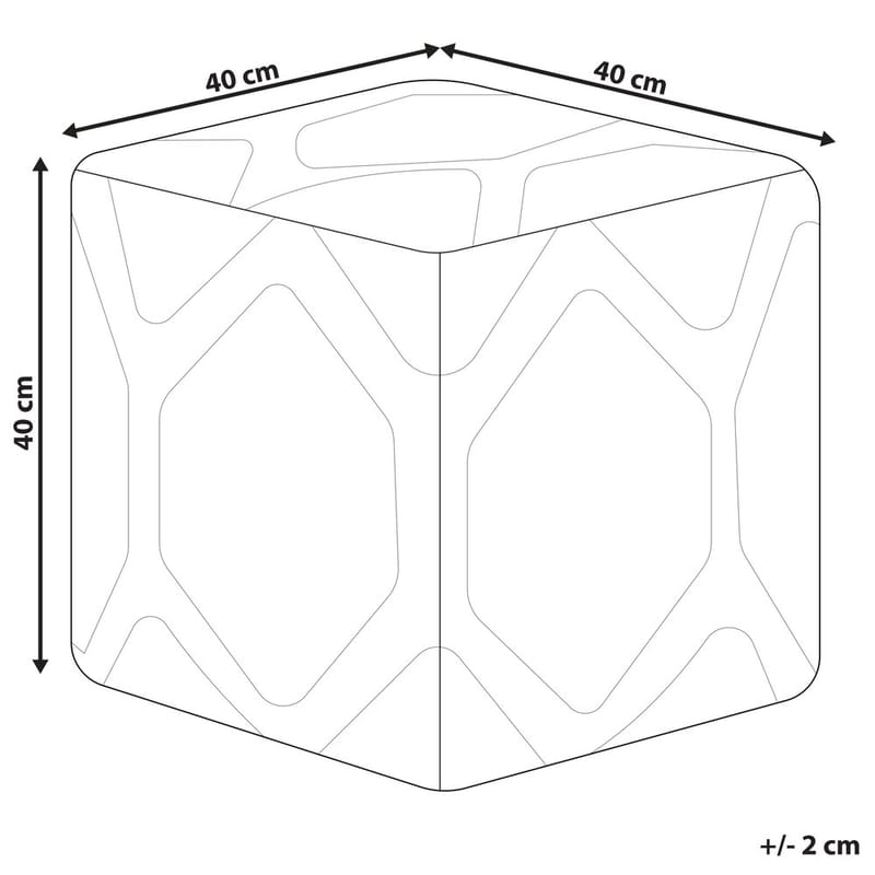Puff Rojhan - Beige, blå - Möbler - Stolar & fåtöljer - Pall & puff - Sittpuff
