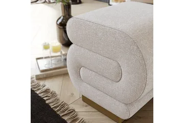Puff Sanina Grädde - Cremevit - Möbler - Stolar & fåtöljer - Pall & puff - Sittpuff