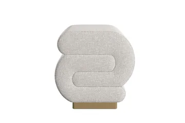 Puff Sanina Grädde - Cremevit - Möbler - Stolar & fåtöljer - Pall & puff - Sittpuff