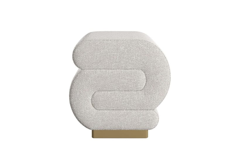 Puff Sanina Grädde - Cremevit - Möbler - Stolar & fåtöljer - Pall & puff - Sittpuff