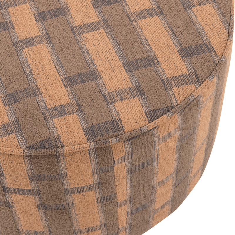 Puff Sarli 60 cm Rund - Brun/Rosa - Möbler - Stolar & fåtöljer - Pall & puff - Sittpuff