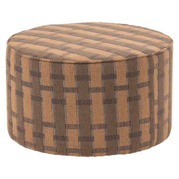 Puff Sarli 60 cm Rund - Brun/Rosa - Möbler - Stolar & fåtöljer - Pall & puff - Sittpuff