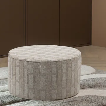 Puff Sarli 60 cm Rund - Natur/Beige - Möbler - Stolar & fåtöljer - Pall & puff - Sittpuff
