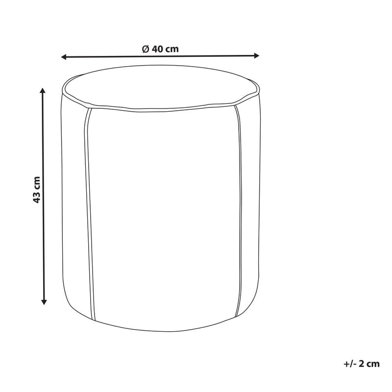Puff Sedona - Beige - Möbler - Stolar & fåtöljer - Pall & puff - Sittpuff