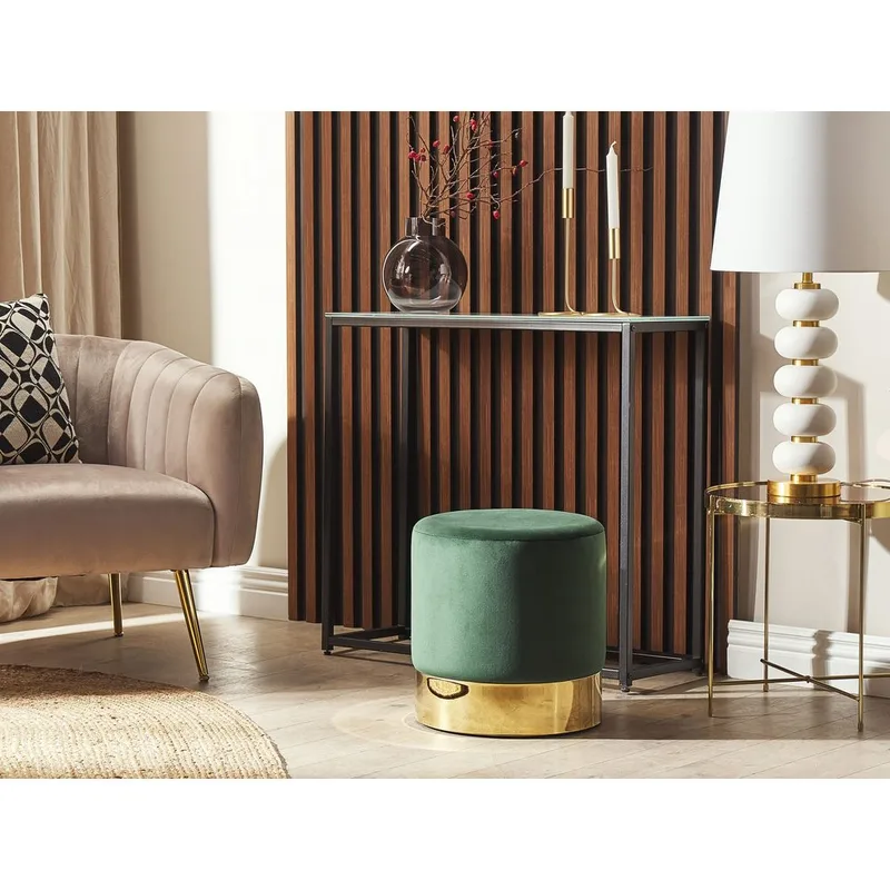 Puff Sophia - Grönt, guld - Möbler - Stolar & fåtöljer - Pall & puff - Sittpuff