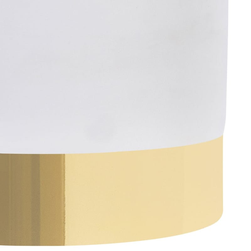 Puff Sophia - Vitt, guld - Möbler - Stolar & fåtöljer - Pall & puff - Sittpuff