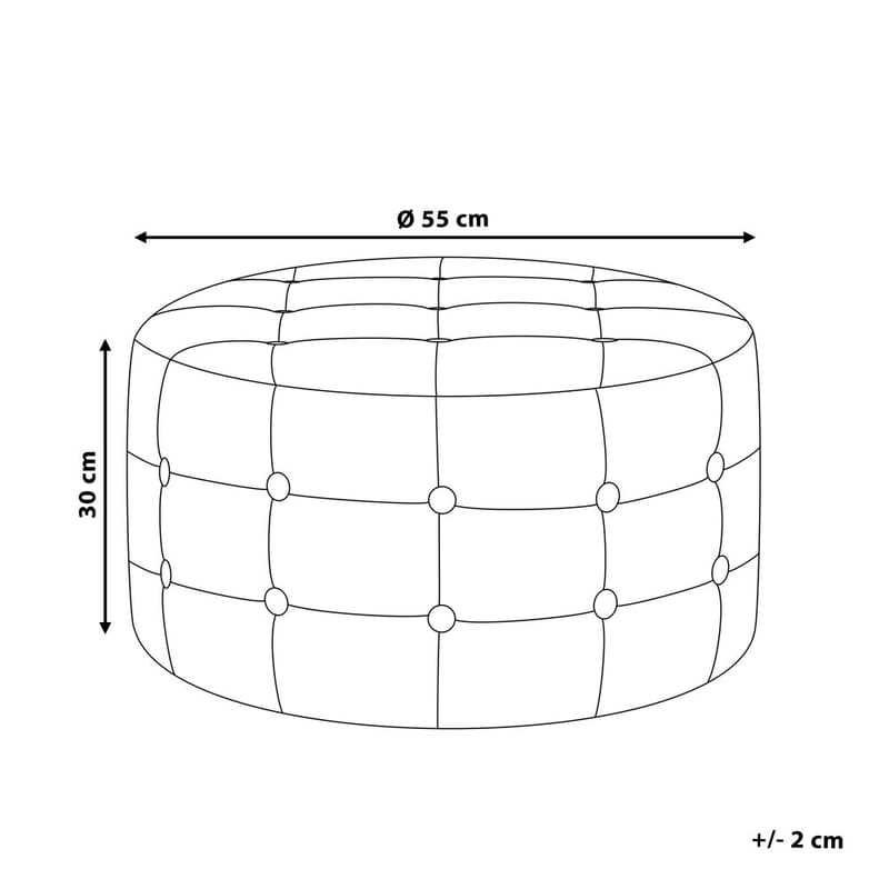 Puff Tampa - Beige - Möbler - Stolar & fåtöljer - Pall & puff - Sittpuff
