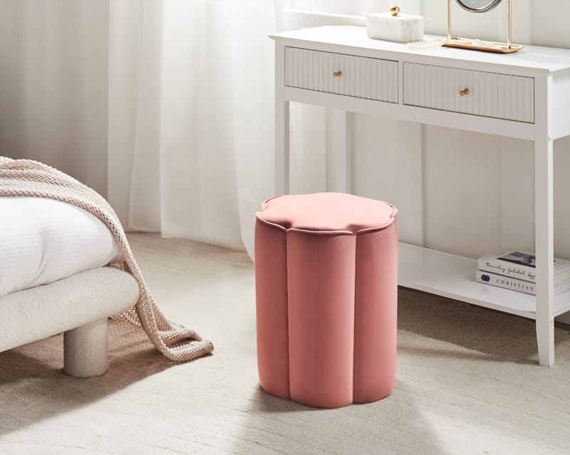 Puff Tappen - Rosa - Möbler - Stolar & fåtöljer - Pall & puff - Sittpuff