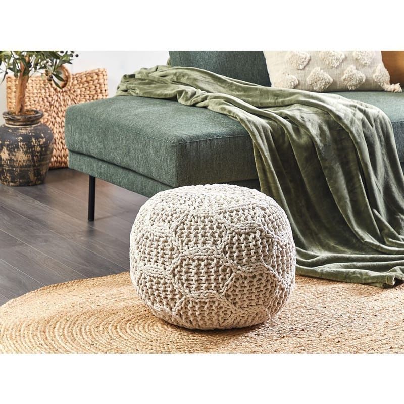 Puff Triman - Beige - Möbler - Stolar & fåtöljer - Pall & puff - Sittpuff