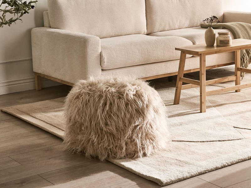 Puff Tukki 50x50 cm - Beige - Möbler - Stolar & fåtöljer - Pall & puff - Sittpuff