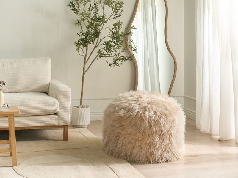 Puff Tukki 70x70 cm - Ljusbeige - Möbler - Stolar & fåtöljer - Pall & puff - Sittpuff