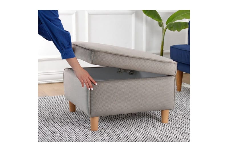 Puff Veyacen Brun - Brun - Möbler - Stolar & fåtöljer - Pall & puff - Fotpall