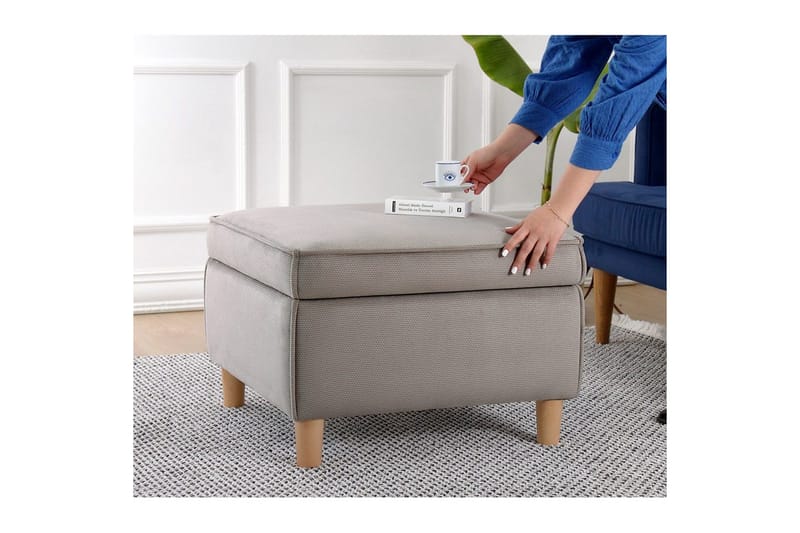 Puff Veyacen Brun - Brun - Möbler - Stolar & fåtöljer - Pall & puff - Fotpall