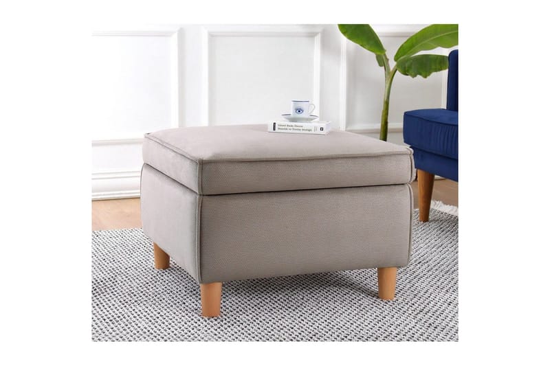 Puff Veyacen Brun - Brun - Möbler - Stolar & fåtöljer - Pall & puff - Fotpall