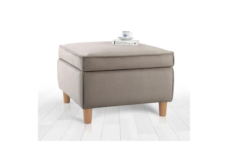 Puff Veyacen Brun - Brun - Möbler - Stolar & fåtöljer - Pall & puff - Fotpall