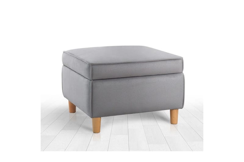 Puff Veyacen Grå - Grå - Möbler - Stolar & fåtöljer - Pall & puff - Fotpall