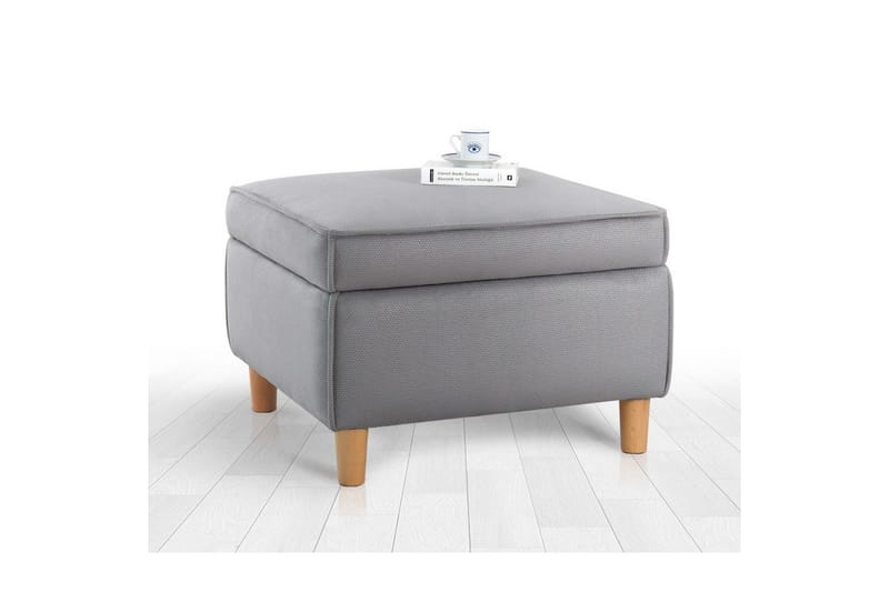 Puff Veyacen Grå - Grå - Möbler - Stolar & fåtöljer - Pall & puff - Fotpall